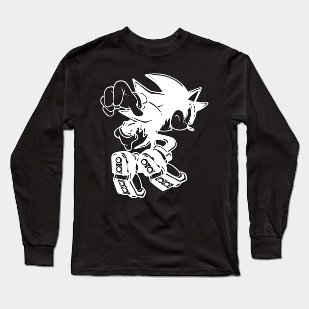 Shadow - Twotone (White) Long Sleeve T-Shirt by A10theHero